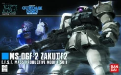 Bandai 1/144 HG MS-06F-II 2-ZAKU (EARTH FEDERATIO) Ca. 14cm Groß