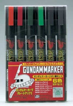 Bandai GUNDAM MARKER ZEON 6 COLOR SET