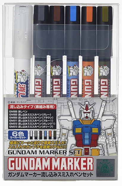 Bandai GUNDAM POURING INKING PEN SET