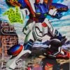 Bandai 1/100 MG SHINING GUNDAM Ca. 20cm Groß