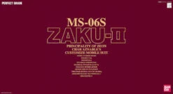 1/60 PG Zaku II MS-06S Gundam Ca. 30cm Groß