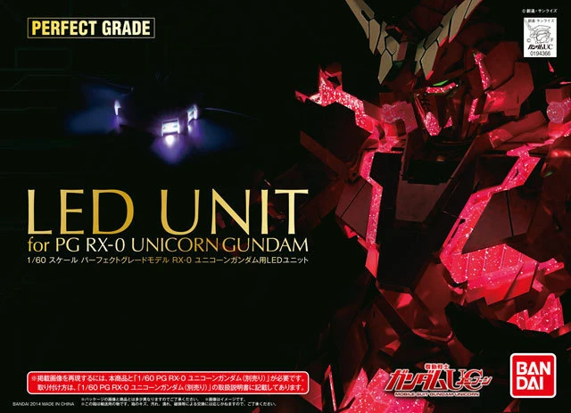 Bandai 1/60 PG Gundam Unicorn LED UNIT Mit 30 LEDs