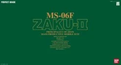 1/60 PG Gundam Zaku II MS-06F Ca. 30cm Groß