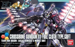 Bandai 1/144 HGBF GUNDAM CROSSBONE X1 FULLCLOTH Ca.14cm Groß