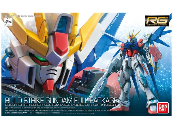 Bandai 1/144 RG GAT-X105B / FP Build Strike Gundam Full Package Ca. 14cm Groß